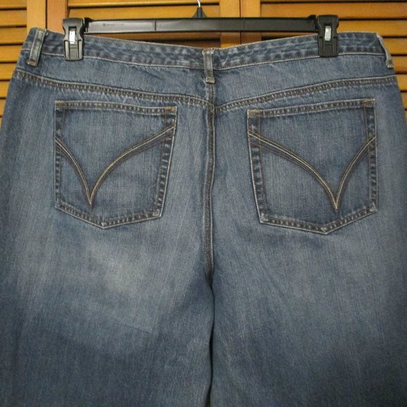 Venezia jeans Rigid Bootcut denim blue jeans with stretch like new size 26W - Picture 6 of 7